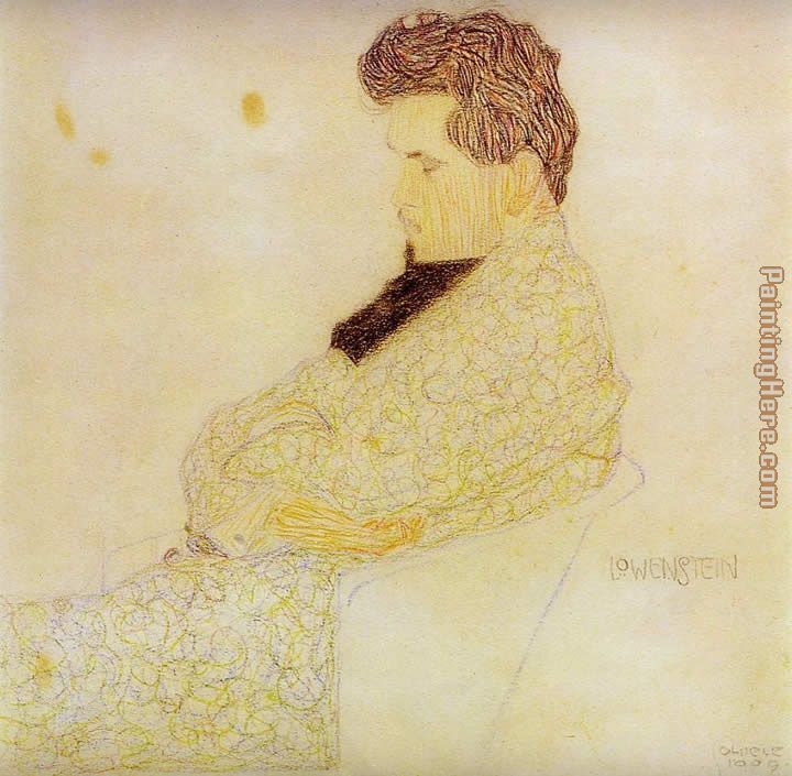 Portrait of the Composer Lowenstein painting - Egon Schiele Portrait of the Composer Lowenstein art painting